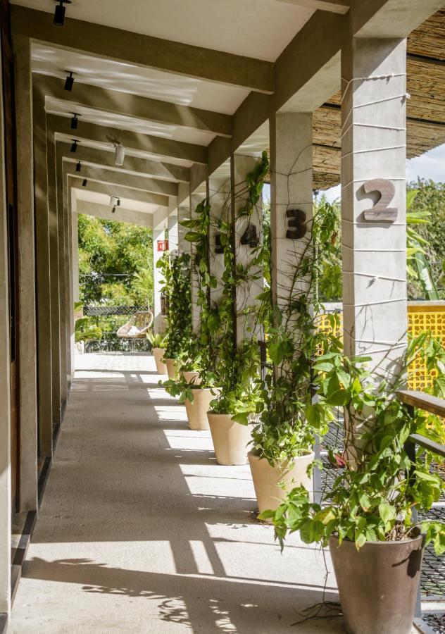 Hotel Makaabá Eco-Boutique Bacalar Exterior foto The balcony of the 22nd floor